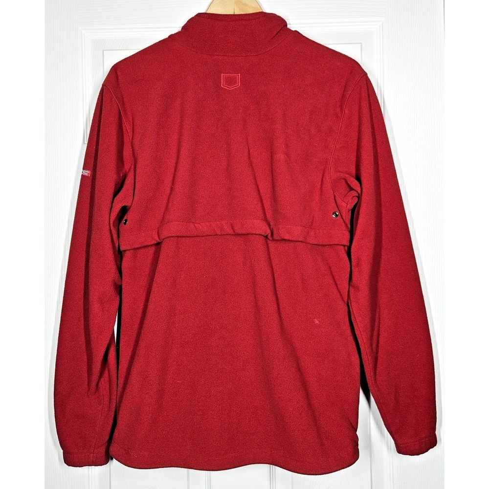 ScotteVest 1/4 Zip Microfleece Pullover Mens S Red Travel Outdoor TEC Vented - Picture 3 of 13